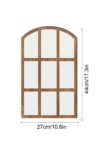 Suntek Kemerli Bölmesi Ayna Taklit Aynası Izgara Duvar Kahverengi