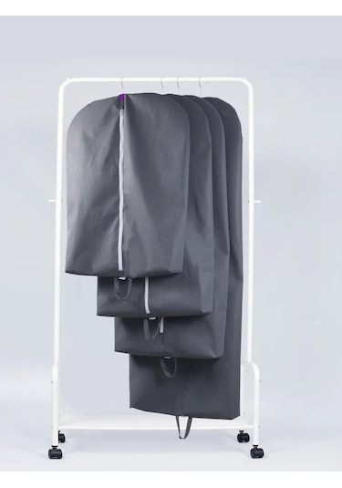 Wellsuit Fermuarlı Uzun Kıyafet Kılıfı 148142699 Gri