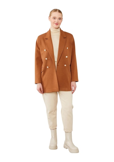 Levidor Kadın Spor Blazer Ceket 510026 Kahve