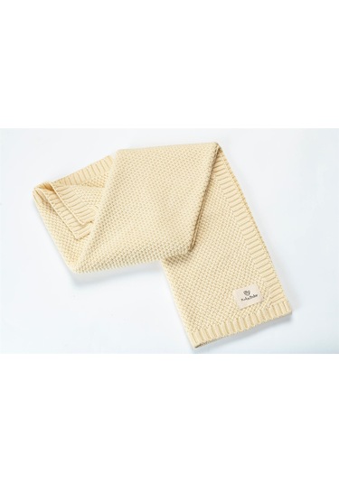 Picky Baby Organik Örgü Battaniye Vanilya Sarı