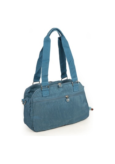 571 Krinkıl/klinkır Su Geçirmez İthal Kumaş Çok Gözlü Anne Okul Postacı El Omuz Çantası Mavi 9-5c Mavi