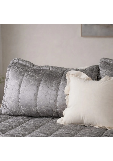 Luna Bueno Glory Silver Çift Kişilik Yatak Örtüsü Çok Renkli