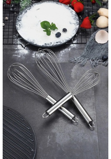 Paslanmaz Çelik Yumurtalık Sos Krema Çırpıcı Sos Karıştırıcı 40 Cm Çelik