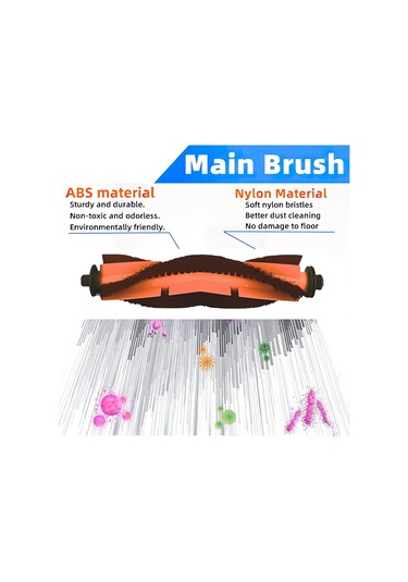 Leasetake Dreame Mova E10/ E20 Plus Elektrikli Süpürge Aksesuarları İçin Yedek Parça Ana Yan Fırça Hepa Filtre Paspas Pedi