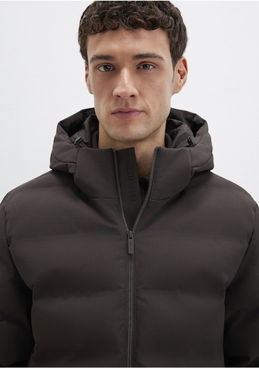 Mavi - Kahverengi Ceket 0110652-70219 Kahverengi