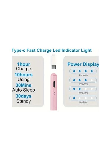 Yenı Evrensel Stylus Kalem İos Uyumlu Android Tabletler İçin İpad Uyumlu Air Kalem Gradient Pink