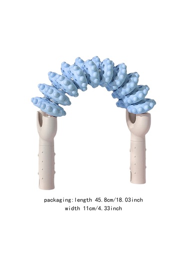 Suntek Bacak Kas Silindiri 20 Tekerlek Tenis Dirseği İçin Beyaz Mavi Beyaz - Mavi