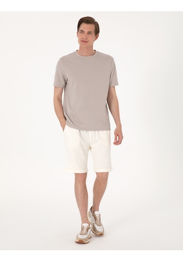 Pierre Cardin Erkek Bej Şort Örme 50303891-vr011 Bej