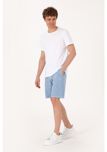 U.s. Polo Assn. Erkek Mavi Şort Örme 50306976-vr036 Mavi