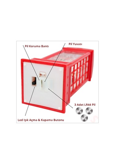 Uçuşan Simli,12,5 X 5cm Led Işıklı Telefon Kulübesi Küre-kardan Adam