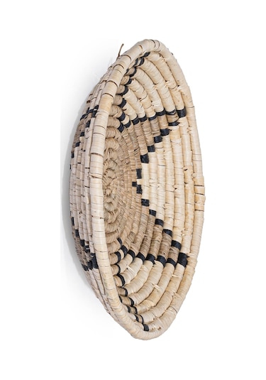 Meander Natural Bambu Afrikan El Yapımı Yıldız Duvar Tabağı Deko