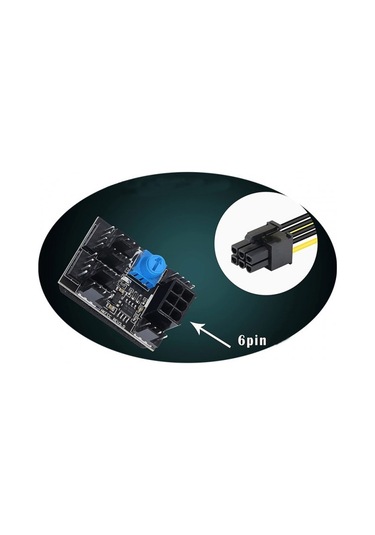 Dc 12v 3pin 4 Pin 8 Kanallı Pc Fan Hız Kontrolü Modülü