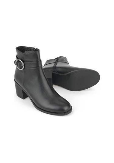 Ziya, Kadın Hakiki Deri Bot 1531020z301 Siyah 1531020z301 000 Siyah