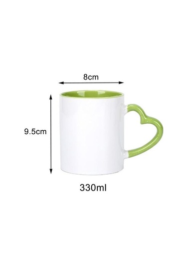 Özel Baskılı Kolu Kupa Seyahat Seramik Fincan Aile Arkadaşlar Doğum Günü Hediyesi Dıy Kırmızı Ahşap - Beyaz