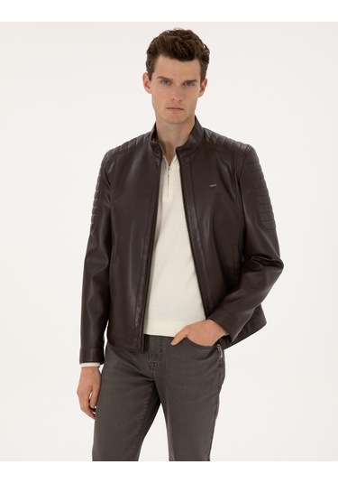 Pierre Cardin Erkek Kahverengi Deri Mont-kaban 50318037-400 Kahverengi