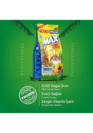Kıkı Excellent Max Menu Tavşan Yemi 1 KG