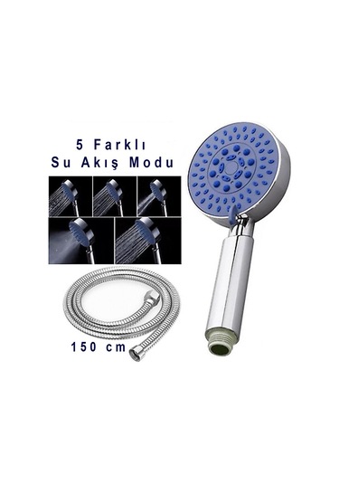 Rondo 5 Fonksiyonlu Mafsallı El Duşu Lüks 1. Kalite 30 Paslanmaz Krom