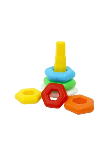 By Caretta Fileli Renkli Altıgen Halkalar