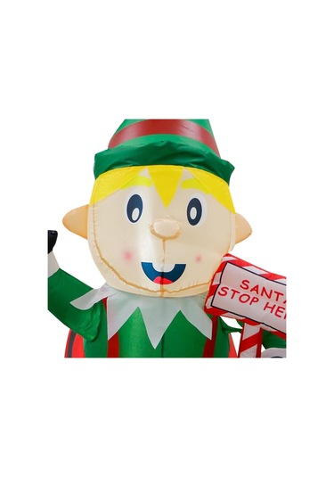 Suntek Yılbaşı Şişme Elf Işıklı Patlatma Veranda Ev Yükseklik 120 Cm