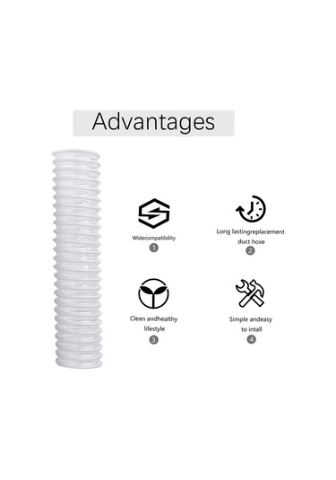 Xurunkeji Shark Rocket Vakum Aksesuarları Nv341 Nv470 Nv500 Nv501 Uv560 İçin 3'lü Paket 1-1/2 İnç Yedek Alt Nozul Kanal Hortumu