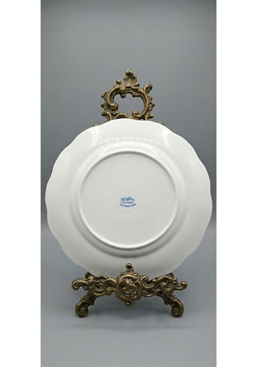 Myfair Pottery İngiliz Antika Tatlı Tabağı 21 Cm