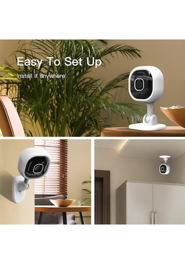 Geeksen A3 Ev Güvenlik Kamerası: 1080p Hd, Wifi Uzaktan Erişim, Gece Görüşü, Akıllı Konuşma Ve Alarm Fonksiyonları