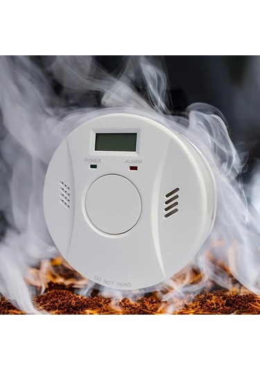 Willowhaven 425 Sku 2si 1 Arada Co Duman Dedektörü Led Ekranlı Pil İle Çalışan Ev Mutfak Güvenliği