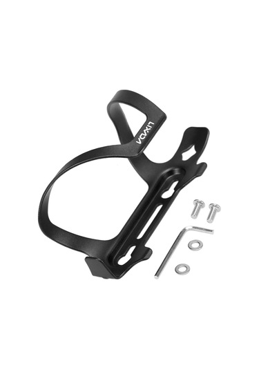 Lixada Hafif Bisiklet Şişe Tutucu Alaşım Mtb Su Şişesi Y12001b Siyah Siyah