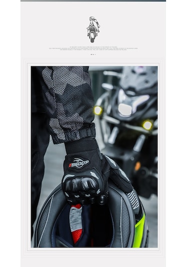 Bsddp Binici Kaymaz Anti-damla Motosiklet Sürme Eldiveni Kırmızı