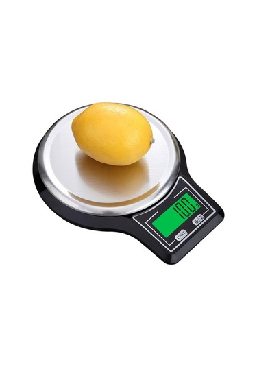 Createtech Terazisi Terazisi Tavası Tartım Paslanmaz Mutfak Gıda Elektronik Dijital Çelik Rt Siyah