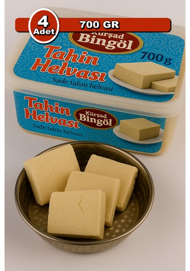 Bingöl Sade Tahin Helvası 700 G X 4 Aile Boyu Paket