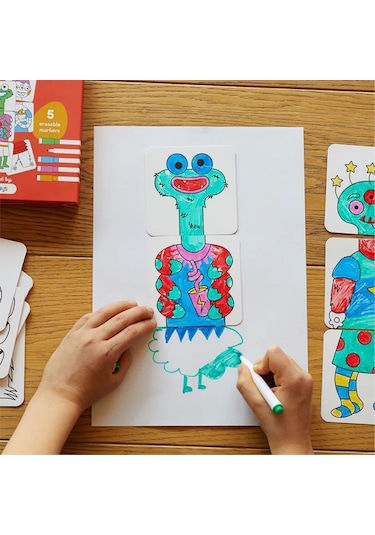 Moritoys Mix & Color : Monsters Karıştır Renklendir Canavarlar Puzzle