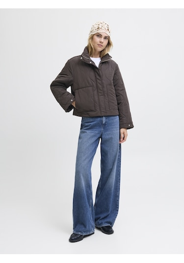 Kadin Dik Yaka Kapitone Ceket - Serena - 12278850 Bracken