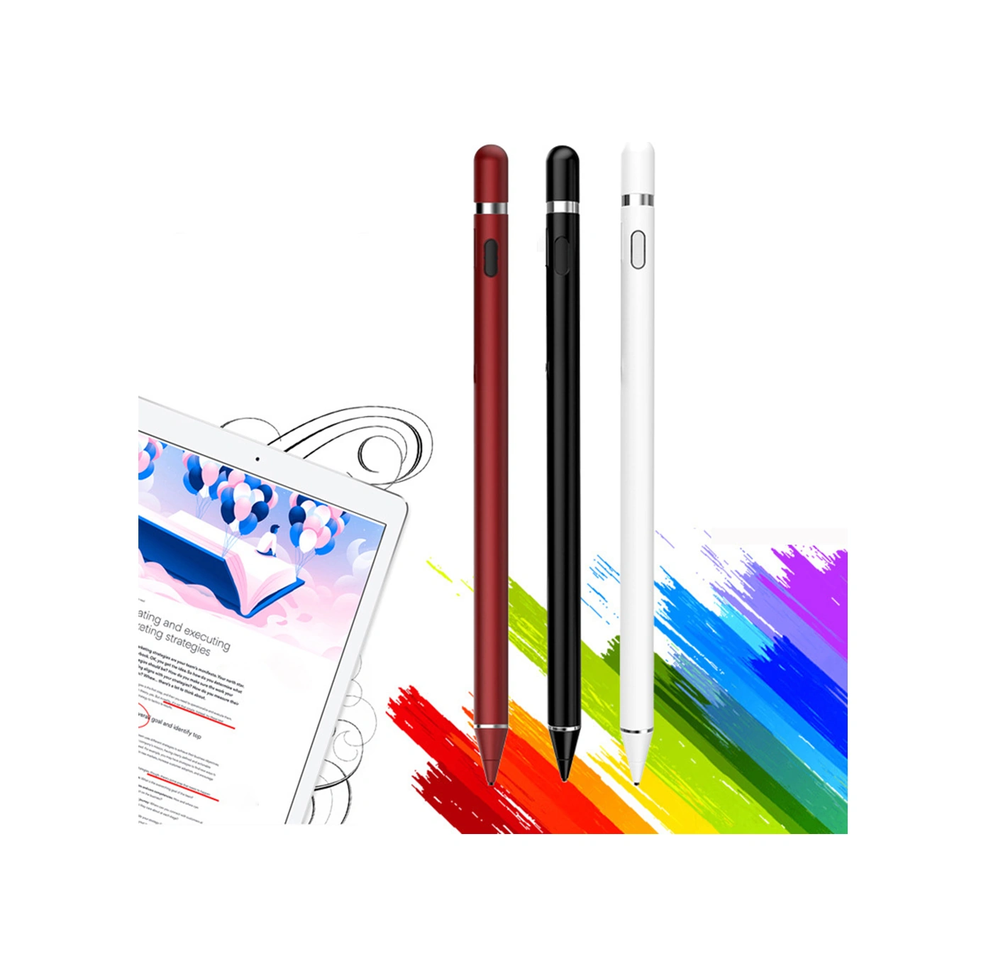 Padalink Elastik Bakır Uçlu Dijital Kalem - Hassas Çizim Ve Yazma, İos/android/windows Uyumlu, Usb Şarjlı, Otomatik Kapatma Özelliği Gümüş