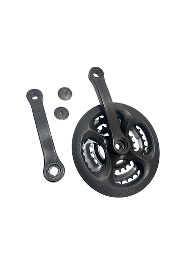 Bisiklet 3'lü Aynakol Takımı Karbon Görünümlü 24/34/42