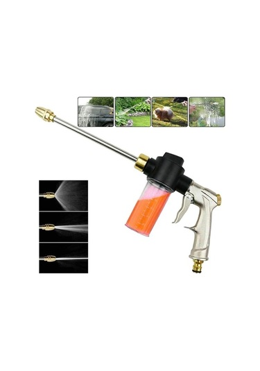 Ulzyvf Yüksek Basınçlı 20m Bahçe Hortumu Nozulu - 5 Modlu Püskürtme & Köpüklü Temizleme