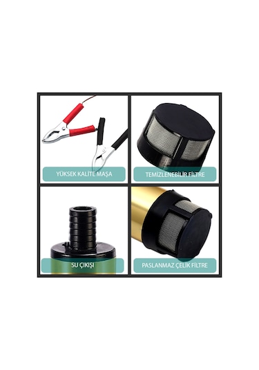 Kizilirmak 12 Volt Alüminyum Dalgiç Tipi Sivi Aktarma Pompasi 195941595