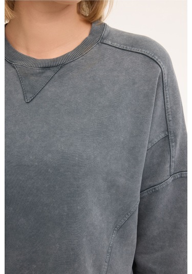 Lumberjack Wl Bırdıe 16ss407 4pr Antrasit Kadın Sweatshirt Gri