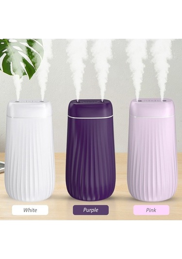 Novahub 1l Usb Beyaz 2 Püskürtmeli Sessiz Nemlendirici - Led Gece Lambası, Otomatik Kapanma