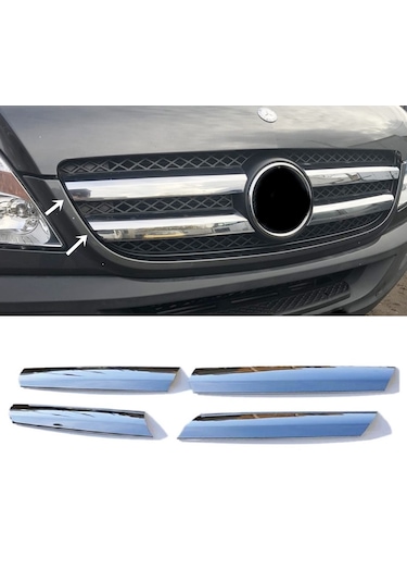 Mercedes Sprinter Krom Ön Panjur 4 Parça P.çelik 2006-2013 Arası