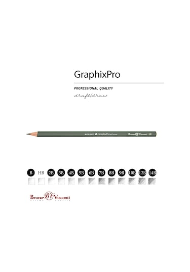 " Graphixpro '' Dereceli Kurşun Kalem Seti. 12 Adet B-14b.