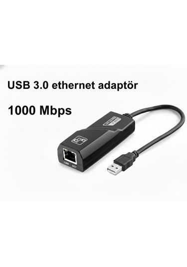 Ethernet Card Usb 3.0 1000mbps Siyah Hdx5274 Emr 1 Adet