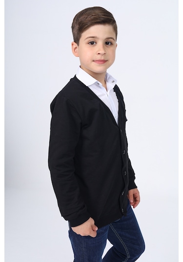 Toontoy Erkek Çocuk Okul Hırka Siyah