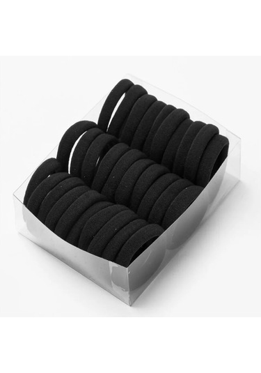 40 Adet Havlu Toka Lastik Toka Saç Tokası Siyah