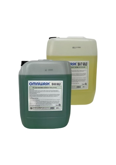 Omniwash Gold Endüstriyel Sıvı Bulaşık Yıkama Deterjanı ve Parlatıcısı 2 x 20 L