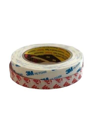 Çift Taraflı Köpük  Bant Beyaz + Çift Taraflı Şeffaf Bant