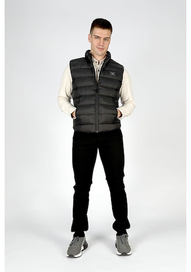 Lee Cooper Bristol Erkek Dik Yaka Yelek Siyah-20023 Siyah