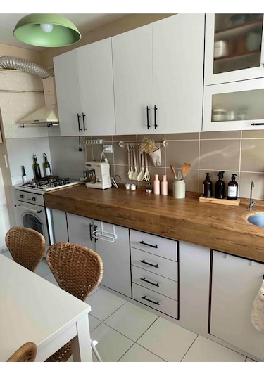 İbmtü340 Mutfak Tezgah Üstü Ahşap Desen Kendinden Yapışkanlı Folyo Kaplama 70cmx100cm