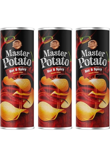Master Potato Acılı & Baharatlı Cips 3 x 160 G