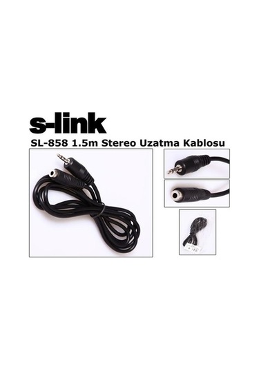 S'link Sl 858 1.5M Stereo Uzatma Kablosu